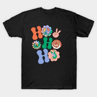 Hippie Ho Ho Ho Christmas Peace T-Shirt